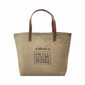 Bolsa de Playa de Yute Natural de Alta Calidad con Bolsillo Interior y Costuras Reforzadas para un Uso Diario Duradero - Product Image 6