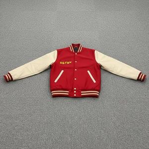 Vintage Varsity <b>Jacket</b> <b>Men</b> Classic Baseball Uniform VARSITY <b>Jacket</b> Streetwear Black <b>White</b> Fashion Man Clothing - Product Image 5