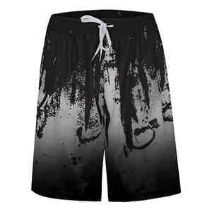 ชุดเสื้อยืดและกางเกงขาสั้นลายกราฟิกสไตล์ลำลองเข้าได้กับทุกชุด เสื้อคอกลมพิมพ์ลายสไตล์สตรีทแวร์สำหรับฤดูร้อน ดีไซน์ใหม่ ทอแบบถัก - Product Image 5