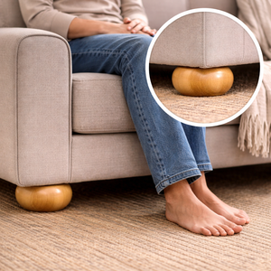 Pata de Mueble Redonda Corta de Madera Maciza, Diseño Moderno Minimalista para Sofá, Gabinete, Mesa de Centro, Repuesto OEM - Product Image 4