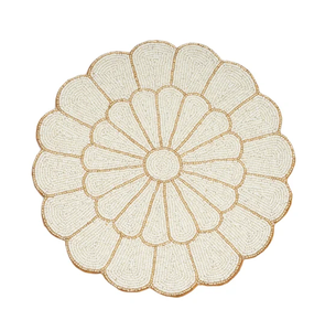 <b>Beaded</b> <b>Placemats</b> Pads Wedding Table <b>Placemat</b> Embroidery Seed Beadwork <b>Placemat</b> Festive Events Homes - Product Image 2
