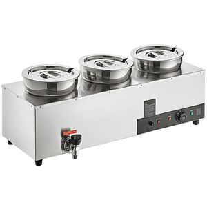 Scaldavivande Elettrico Commerciale con Pentole in Acciaio Inox da 7,4QT, 1200W, Temperatura Regolabile 86~185 Fahrenheit, Controllo Manuale - Product Image 1