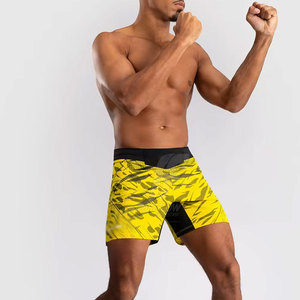 Vêtements de sport personnalisés avec logo imprimé, shorts de MMA/boxe, séchage rapide, respirant, tissu durable, coupe flexible, pour hommes adultes - Product Image 3