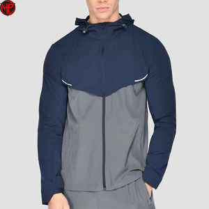 Conjunto Deportivo de Invierno para Hombre con Capucha, Cortavientos, Transpirable, de Secado Rápido, Ecológico, con Cremallera Completa, de Nailon - Product Image 2