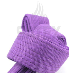 เข็มขัดคาราเต้ผ้าโพลีเอสเตอร์ผสมคอตตอน น้ำหนักเบา ระบายอากาศ แห้งเร็ว คุณภาพสูง สำหรับทุกเพศ ราคาโรงงาน รับผลิตแบบ OEM - Product Image 5