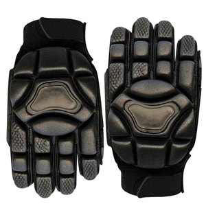 ถุงมือฮอกกี้คุณภาพสูงระดับมืออาชีพ บริการ OEM สีดำ ไนลอนทนทาน ปิดด้วยแถบตีนตุ๊กแก ขนาดผู้ใหญ่ อุปกรณ์ฮอกกี้น้ำแข็ง - Product Image 6