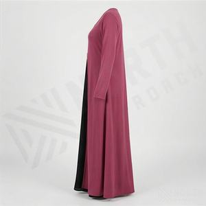 Nuevo Vestido Musulmán Moderno para Mujer, Elegante, Islámico, para Eid, Doble Maxi, Color Personalizado, Ropa Modesta - Product Image 3