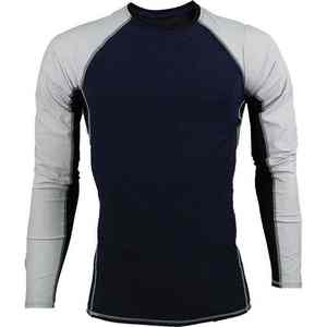 Camiseta deportiva de compresión para hombre, transpirable, de secado rápido, elástica, para entrenamiento, correr y hacer ejercicio - Product Image 1
