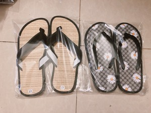 พื้นรองเท้าลินินธรรมชาติ 100% สำหรับ |   รองเท้าใส่ในบ้านแบบกันกระแทกที่เป็นมิตรกับสิ่งแวดล้อม |   ลายทางสำหรับสิ่งอำนวยความสะดวกในโรงแรม สปาเพื่อการผ่อนคลาย - Product Image 5