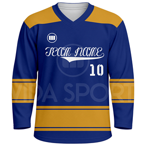 Custom Men's Ice Hockey Jersey Pant Set Professional Hockey Uniform Breathable Moisture Wicking Eco-Friendly Sublimation Printed - Product Image 2