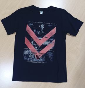 T-shirt de sport pour homme à logo imprimé par transfert thermique, coupe ajustée, haute élasticité, vêtements de sport réfléchissants, équipement d'entraînement - Product Image 1