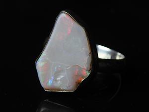 โอปอลออสเตรเลียธรรมชาติ ขัดเงา แบบดิบ ตัวเรือนเงิน ประดับพลอย งานฝีมือคลาสสิก ของขวัญสำหรับงานปาร์ตี้ งานแต่งงาน สำหรับเธอ สินค้ามาใหม่ - Product Image 2