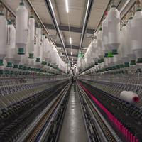 Fil de polyester filé brillant de qualité AA, 21s/2 21s/3, 100 % polyester, pour la fabrication de fils industriels en polyester, matière première