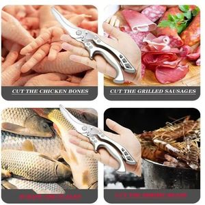 Heavy Duty German Stainless Steel Kitchen <b>Scissors</b> Detachable Poultry <b>Shears</b> for Chicken Fish & Meat - Product Image 6