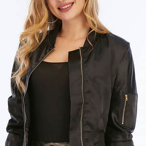 Chaquetas de Otoño Transpirables y a la Moda para Mujer, Venta al Por Mayor, Chaqueta Bomber Personalizable de Alta Calidad para Mujer - Product Image 6