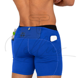 Custom Wholesale Mens Solid Canvas Performance <b>Compression</b> <b>Shorts</b> Quick Dry Tight Stretch Sports Underwear for Fitness & Gym - Product Image 4