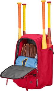 Bolsa de equipo de béisbol personalizada, mochila deportiva para exteriores, para béisbol y softbol, con compartimento para zapatos - Product Image 4