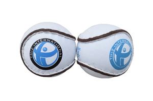 Match Sliotars Hurling Balls GAA Tamaño oficial 5 Cuero de alta calidad Irish Gaelic Hurling THIZ International Logo - Product Image 2