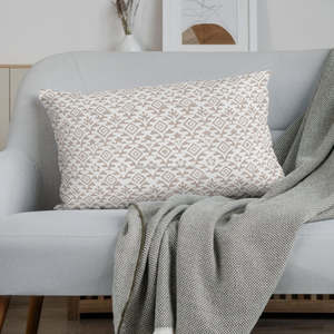 ปลอกหมอนลายเรขาคณิต พิมพ์ลายบล็อกแบบอินเดีย งานแฮนด์เมด ดีไซน์สวยงาม พิมพ์ลายด้วยมือ - Product Image 5