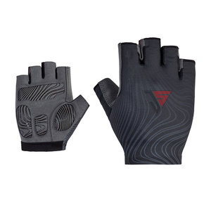 Guantes de ciclismo para hombre, antideslizantes, transpirables, hechos de tela elástica de poliéster, cuero sintético, estampado de silicona - Product Image 4