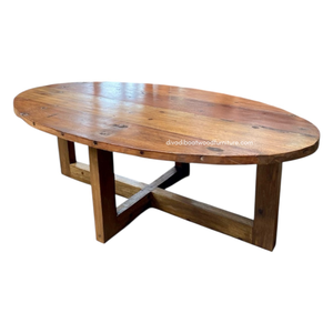 Handcrafted Wooden <b>Coffee</b> <b>Table</b> Reclaimed Boat Wood Original Color for Indoor Outdoor Home Villa Furniture High Quality - Product Image 1