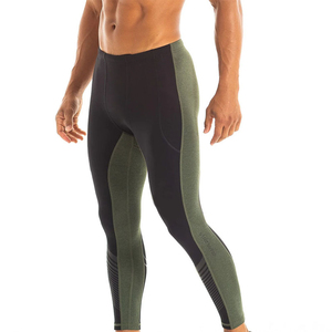 Customized Logo Solid Color <b>Men's</b> Athletic Sports Running Jogging Workout Leggings Breathable Active Wear <b>Tights</b> - Product Image 5