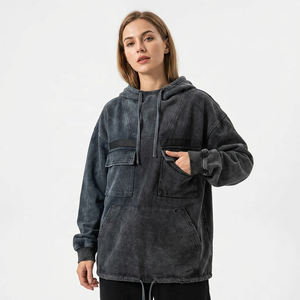 Sudadera con Capucha Gris con Estampado de Mariposa y Latido de Corazón, Corte Regular, Unisex, Informal, de Algodón y Felpa, para Invierno, con Logotipo Frontal, Impermeable - Product Image 4