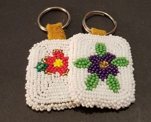 Luxe fantaisie à la mode à la mode clé USB porte-clés classique nouveau Design multicolore perlé broderie pour vélo sac voiture sac à main cadeau - Product Image 3