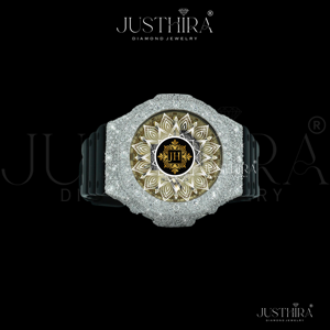 Reloj Deportivo de Lujo con Diamantes Moissanite VVS, Correa de Acero Inoxidable, Movimiento de Cuarzo JUSTHIRA, Acabado Premium, para Boda - Product Image 2