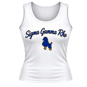 Camiseta sin mangas personalizada Sigma Gamma Rho para mujer, ropa de hermandad griega, camiseta sin mangas ligera, informal, para verano, fitness y ropa de calle - Product Image 1