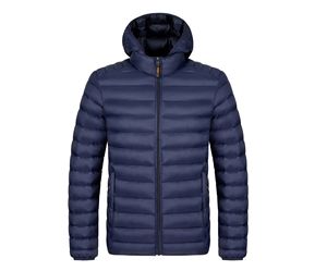 New Men's Lightweight Polyester <b>Fleece</b> Puffer <b>Jacket</b> for Winter-Breathable Casual <b>Jacket</b> Multiple Colors Stand-Up Collar Hooded - Product Image 4
