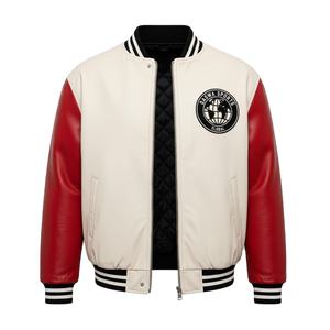 Veste d'hiver pour homme en cuir enduit de toile de luxe, à capuche, confortable, couture solide, motif de manche tendance - Product Image 1