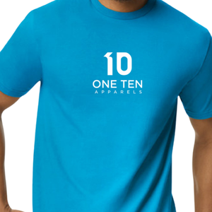 เสื้อยืดผู้ชายไซส์กลาง สีแซฟไฟร์ ผ้าฝ้ายพรีเมียม คอกลม แขนสั้น สวมใส่สบาย เหมาะสำหรับทุกวัน ชุดลำลอง ชุดออกกำลังกาย - Product Image 5