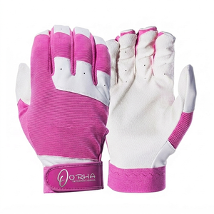Gants de frappeur de baseball confortables, design classique, doigts entièrement couverts, protection des mains, fabrication OEM, pour le softball et les sports. - Product Image 1