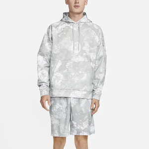 Conjunto de Sudadera con Capucha y Pantalones Cortos para Hombre, Estilo Casual de Invierno, 100% Algodón Transpirable, Logotipo Personalizado, Servicio OEM - Product Image 1