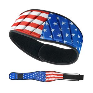 Cinturón de Levantamiento de Pesas de Neopreno con Sublimación de la Bandera de EE. UU., Soporte Lumbar para Gimnasio, Costuras Reforzadas de Alta Resistencia, Grosor de 5-10 mm - Product Image 1