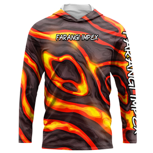 Customized Drop shipping UPF 50 Quick Dry Hiking Sunscreen <b>Hoodie</b> Summer Men's Ultra Thin Sports Fishing Mesh Vented <b>Uv</b> Sun Top - Product Image 5