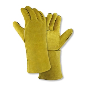 Guantes de Soldadura de Cuero Vacuno de Primera Calidad, Resistentes al Fuego, Resistentes a la Abrasión, Guantes para Asar a la Parrilla - Product Image 1