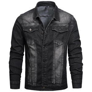 Stylish Design <b>Men</b> Winter 100% Cotton Custom Logo Jean Denim Streetwear <b>Jackets</b> with <b>Canvas</b> Fabric <b>for</b> Sports - Product Image 1