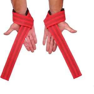 Custom Logo Cotton Silicone Neoprene Padded <b>Gym</b> Lifting Straps Wholesale Fitness <b>Wrist</b> <b>Wraps</b> Strength Training <b>Wrist</b> Straps Bulk - Product Image 2