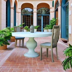 Mesa de Centro Moderna para Exteriores de Hormigón GFRC, Mesa de Centro Ligera de Fibrocemento para Patio y Jardín, Muebles para Hoteles y Resorts - Product Image 4