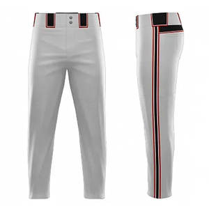 Pantalones de Béisbol Lisos Teñidos, de Alta Calidad, Precio Razonable, Cierre Personalizado, Transpirables, Duraderos, Deportivos - Product Image 4