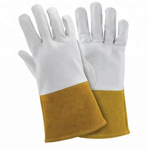 Guantes de Cuero Resistentes al Calor para Soldadura, Fundición, Barbacoa, Guantes de Seguridad para Soldadura, Construcción, Uso Industrial - Product Image 1