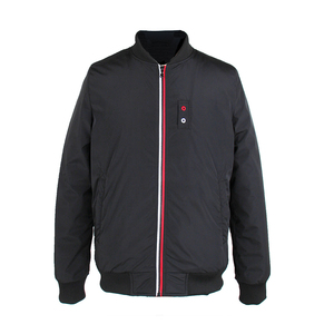Custom Black Bomber <b>Jacket</b> Men Lightweight Full Zip Casual Fashion Streetwear Private Label <b>Jacket</b> Manufacturer SHH - Product Image 1