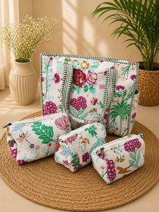 Vintage Lady Fashion Geometric Cotton Waterproof Crossbody Shoulder Bag Adjustable <b>Strap</b> Zipper Closure Eco-Friendly Lightweight - Product Image 1