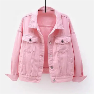 Chaqueta Vaquera con Capucha para Mujer, Informal, Mezcla de Algodón, Elegante, para Uso Diario, Tejido Transpirable, Fabricante y Proveedor Mayorista OEM ODM - Product Image 3