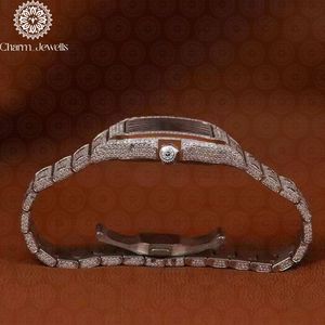 Reloj de Lujo para Hombre Charm_Jewells, de Acero Inoxidable, Caja Cuadrada de 40 mm, Esfera Analógica, Cristal de Zafiro, Botón de Empuje, Mecanismo Oculto - Product Image 3