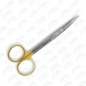 Tijera médica Goldman de alta calidad, instrumentos médicos de 13cm, nitidez de corte superior, acero inoxidable alemán con mangos dorados - Product Image 6