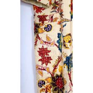 Kimono de Algodón Kantha con Estampado Floral Elegante, Único y Hermoso, de Alta Calidad, para Dormir en las Noches de Verano - Product Image 3