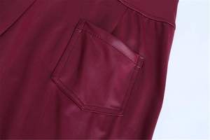 Nouvelle Marque Vêtements en Cuir Femme Leggings Hiver Taille Mi-Haute Coupe Skinny avec Ceinture - Product Image 2